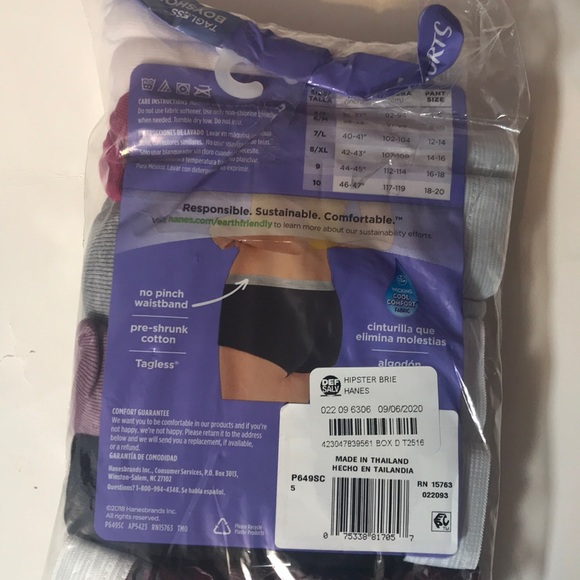 6 Hanes Boyshorts Undies 5/Small - Picture 5 of 5